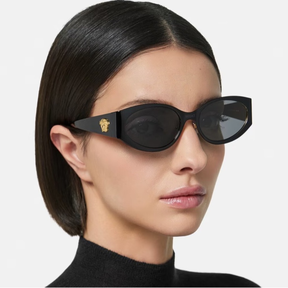 NEW LA MEDUSA OVAL VERSACE SUNGLASSES